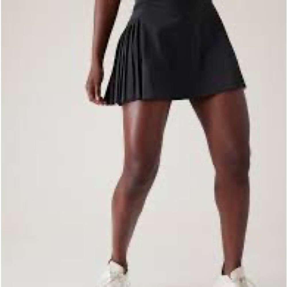 Athleta Pleated Advantage Tennis Skort Black